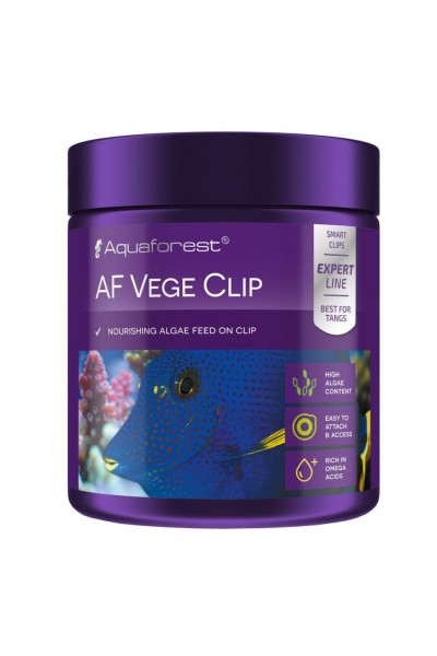 Корм для морських риб Aquaforest AF Vege Clip 100 г - кліп-корм з водоростями для травоїдних і всеїдних риб