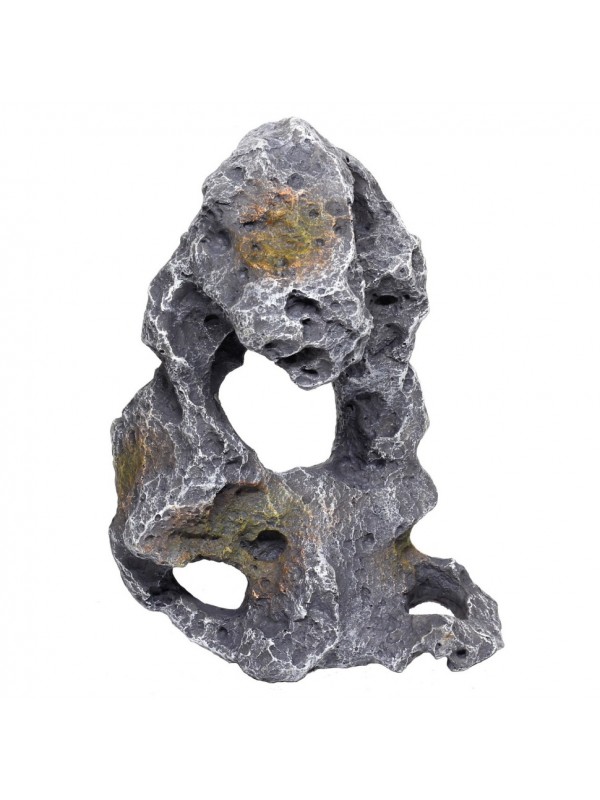 Декорация камень с отверстиями Hobby Cavity Stone dark 3 18x14x28см (40147)