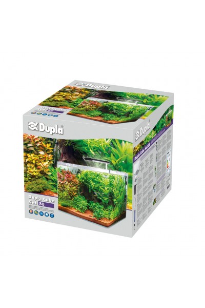 Аквариумный комплект из ультрабелого стекла Dupla Cube Set 80 45x45x40см (80896)