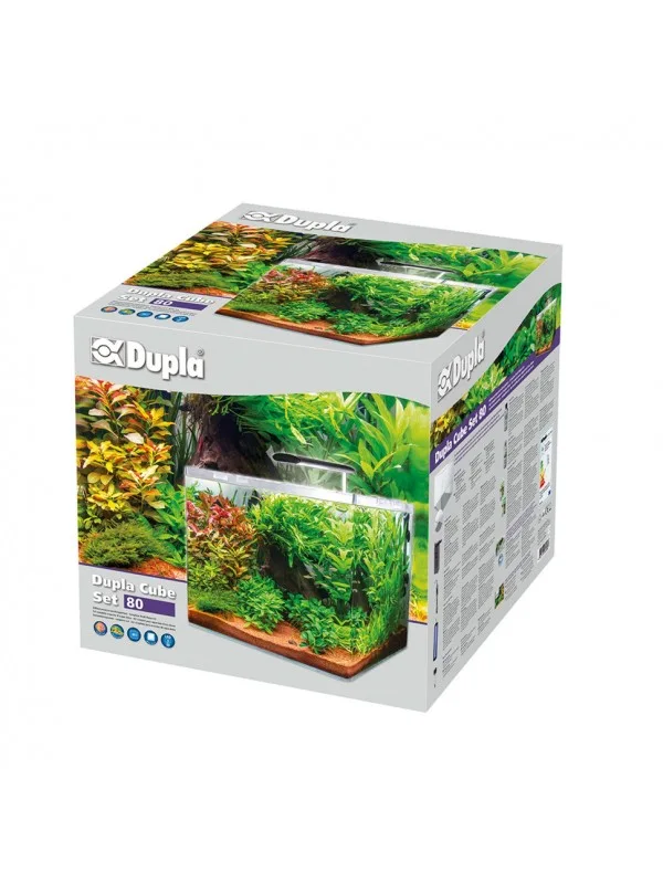 Аквариумный комплект из ультрабелого стекла Dupla Cube Set 80 45x45x40см (80896)