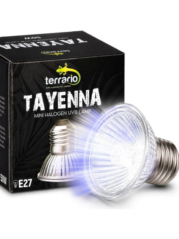Лампа для террариума Terrario Tayenna 50W UVB 3.0 E27 для тропических рептилий и амфибий