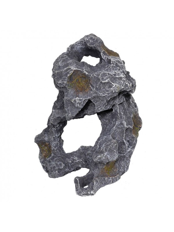 Декорация камень с отверстиями Hobby Cavity Stone dark 4 21x18x28см (40148)