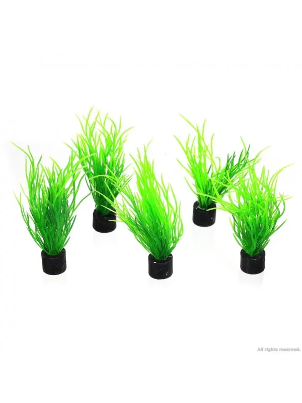 Штучна рослина, набір Hobby Lilaeopsis mini 1,5x1,5x7см 5шт. (51546)