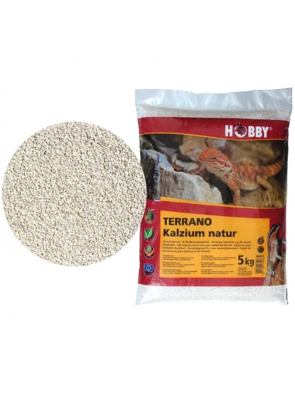 Субстрат кальцієвий Hobby Terrano Calcium Substrate natural 2-3мм, 5кг (34063)
