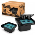 Водопад каскадный для пруда Kruger Meier CrystalFall Pond Cascade 14000 с фильтрационной камерой и корзинами для растений