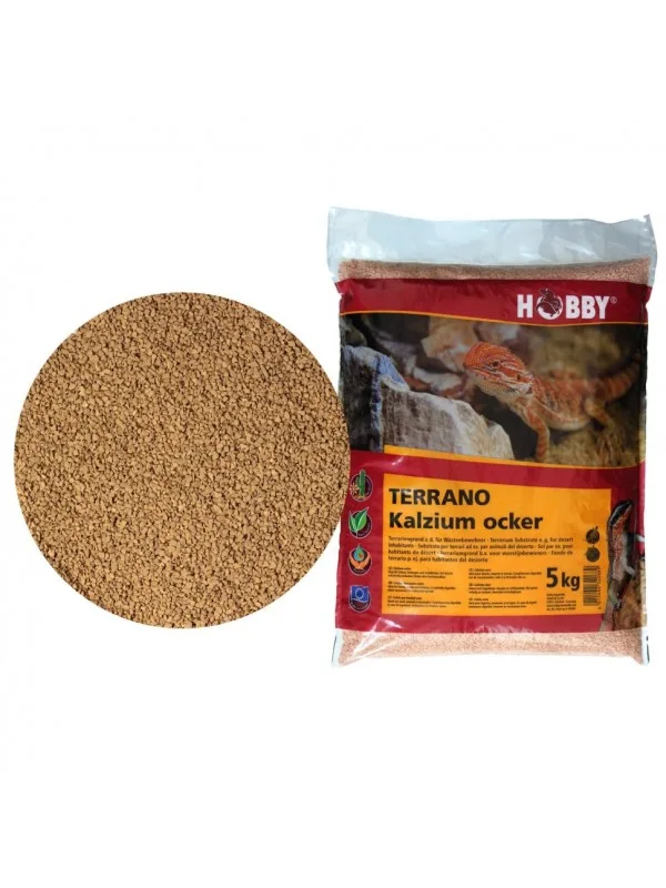 Субстрат кальцієвий Hobby Terrano Calcium Substrate ochre 2-3мм, 5кг (34068)