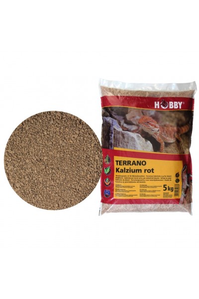 Субстрат кальциевый Hobby Terrano Calcium Substrate red 2-3мм, 5кг (34073)