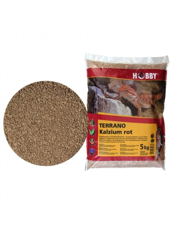Субстрат кальциевый Hobby Terrano Calcium Substrate red 2-3мм, 5кг (34073)