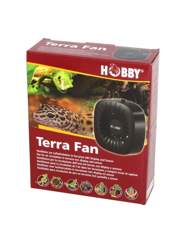 Вентилятор для террариума Hobby Terra Fan (37130) с дисплеем и датчиком температуры и влажности