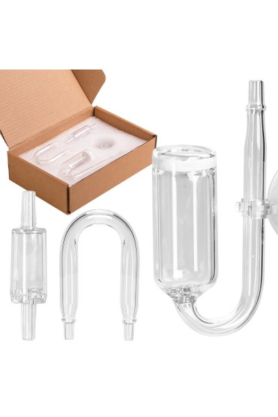 Стеклянный диффузор 15мм, колено, обратный клапан CO2 Kruger Meier NeXus Set CO2