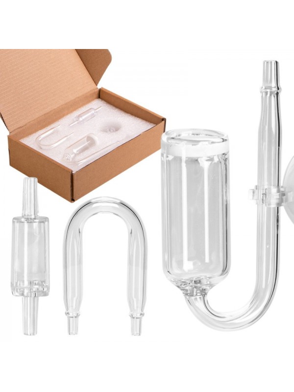 Стеклянный диффузор 15мм, колено, обратный клапан CO2 Kruger Meier NeXus Set CO2