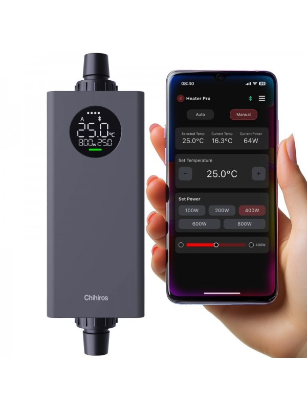 Нагреватель наружный Chihiros Heater Pro 12/16мм, 10-1000W с управлением через приложение