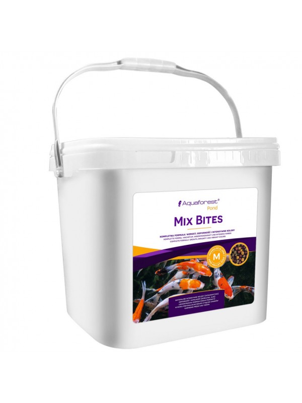 Корм для кои и прудовых рыб 6мм Aquaforest Mix Bites M POND 2,25кг Корм для кои и прудовых рыб 6мм Aquaforest Mix Bites M POND 2,25кг
