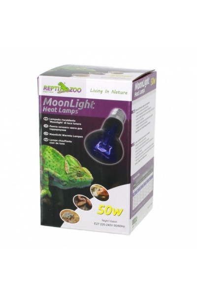 Ночная лампа с подогревом Repti-Zoo Moonlight Heat 50W (D63050)