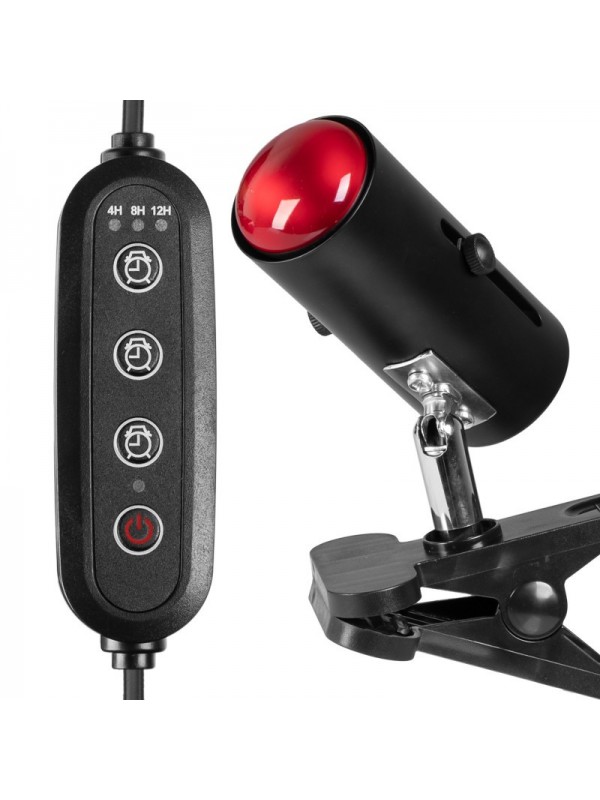 Светильник с зажимной ручкой и таймером Terrario ReptiSun Time Control 200W
