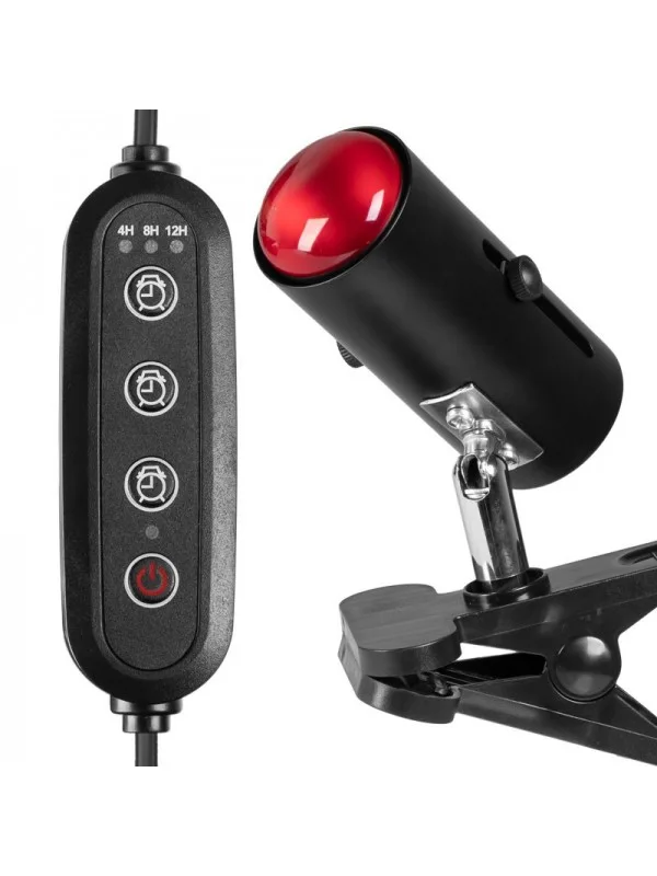 Світильник з затискної ручкою і таймером Terrario ReptiSun Time Control 200W
