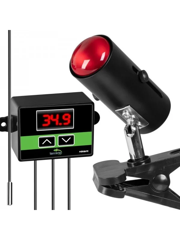Світильник з затискної ручкою і термостатом ReptiSun Temperature Control 200W