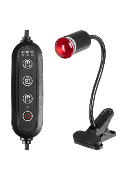Світильник довгий з затискної ручкою і таймером Terrario Long ReptiSun Time Control 200W