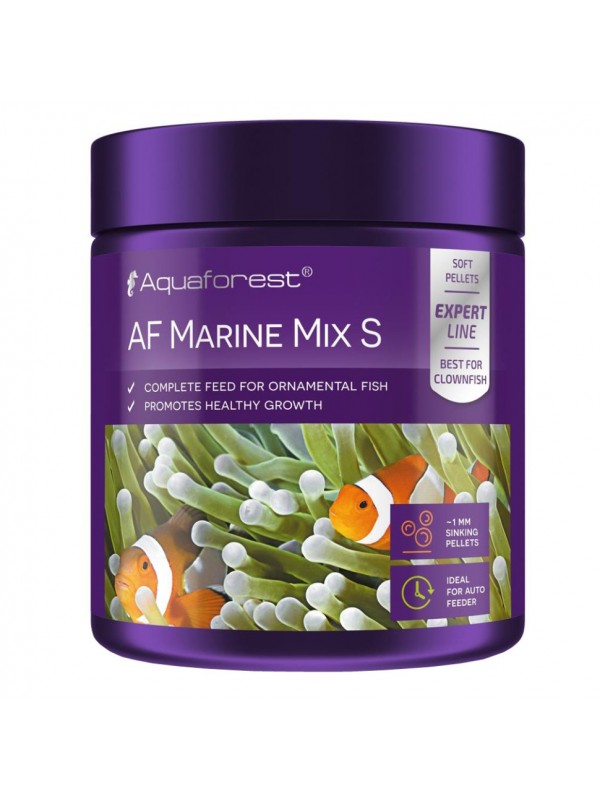 Корм Aquaforest AF Marine mix S 120 г - мелкие гранулы для хищных и всеядных морских рыб
