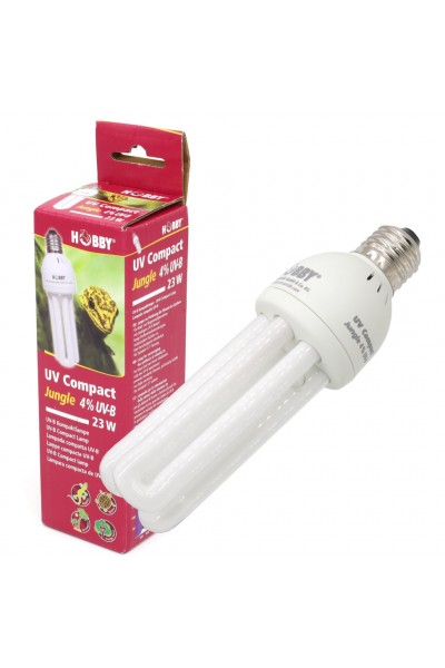 Люминесцентная лампа Hobby UV Compact Jungle 4% UV-B, 23 W (37333)