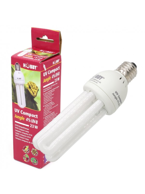 Люминесцентная лампа Hobby UV Compact Jungle 4% UV-B, 23 W (37333)