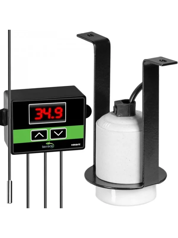 Світильник керамічний патрон з термостатом Terrario Muaritan Temperature Control 200W