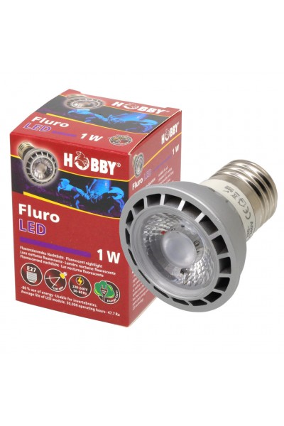 Ультрафиолетовая лампа LED для террариумов Hobby Fluro LED 1 W (37600)
