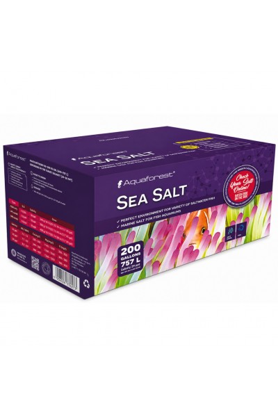 Сіль для морського акваріуму Aquaforest Sea Salt 25 кг для риб і м'яких коралів