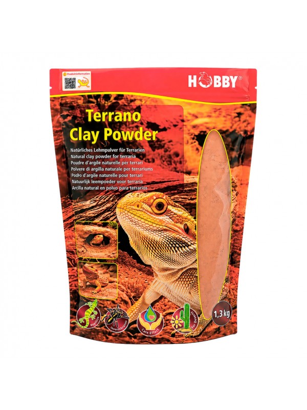 Порошок глиняный для террариумного субстрата Hobby Terrano Clay Powder Red 1,3 кг (33210)