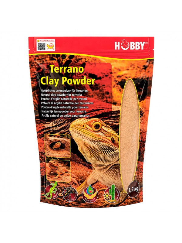 Глиняний порошок для тераріумного субстрату Hobby Terrano Clay Powder yellow 1,3 кг (33212)
