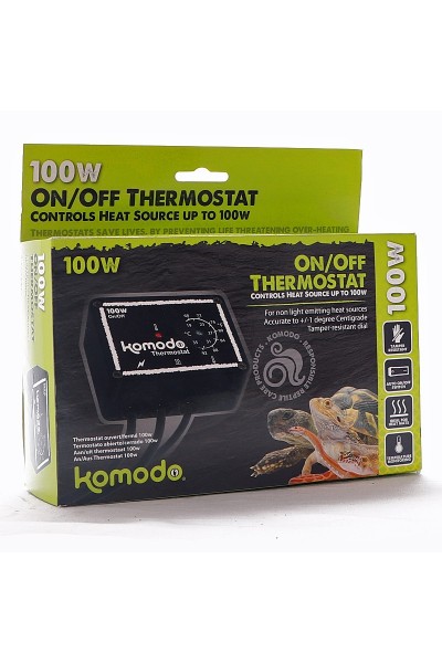 Аналоговий димер термостат Komodo Dimmer Thermostat 100W для нагрівального кабелю або мати