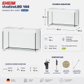 Аквариум Eheim vivaline LED 144 arctic 80×40×45 см с LED, фильтром и нагревателем, без тумбы (0613103) Аквариум Eheim vivaline LED 144 arctic 80×40×45 см с LED, фильтром и нагревателем, без тумбы (0613103)
