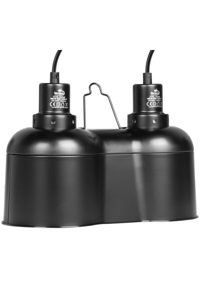 Светильник сдвоенный Terrario SunFusion Duo с двумя керамическими патронами E27, 2 x 150Вт