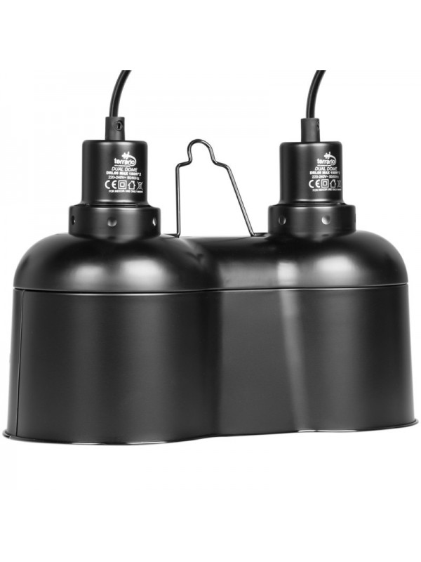 Светильник сдвоенный Terrario SunFusion Duo с двумя керамическими патронами E27, 2 x 150Вт
