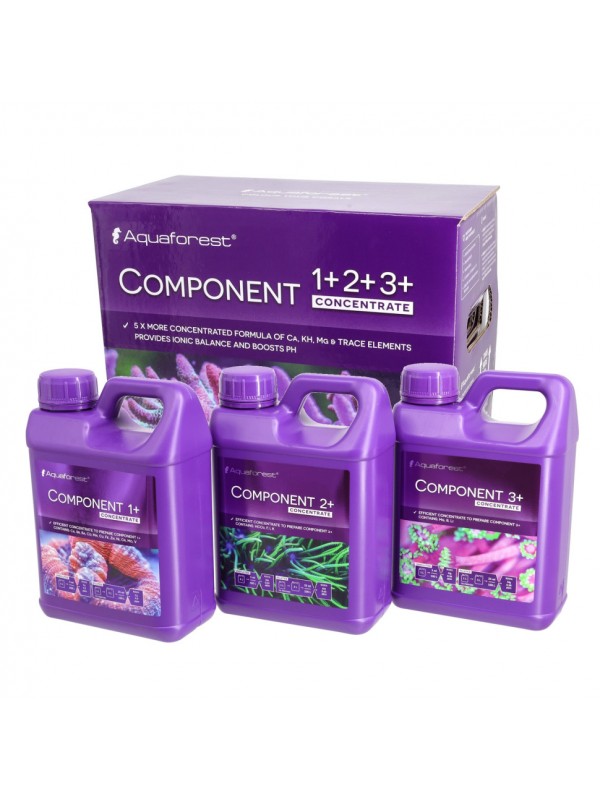 Микро и макроэлементы для морского аквариума Aquaforest Component Concentrate 1+2+3+, 3x1л - набор для метода Баллинга