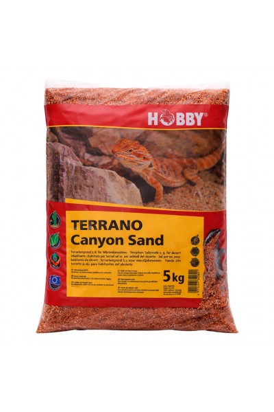 Пісок натуральний Hobby Terrano Canyon Sand 5 кг 0,4-0,85 мм для пустельного тераріуму (33224)