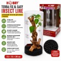 Тераріум для комах та павуків Hobby Terra Fix & Easy Insect Line 15×15×30 см акриловий 360° (36028)