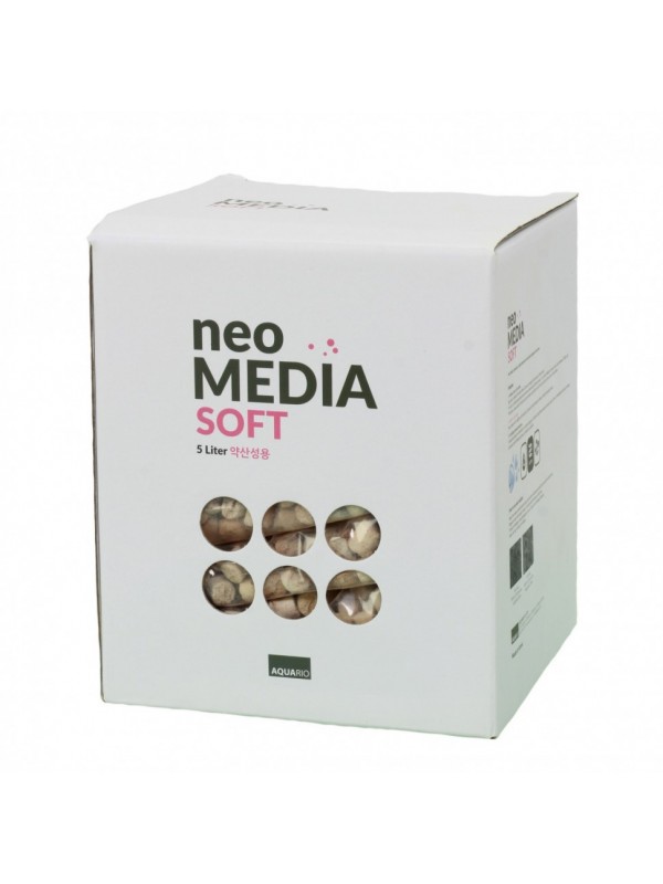 Наповнювач для біофільтрації зі зниженням pH Aquario Neo Media Soft 5л (neomedia-s5)