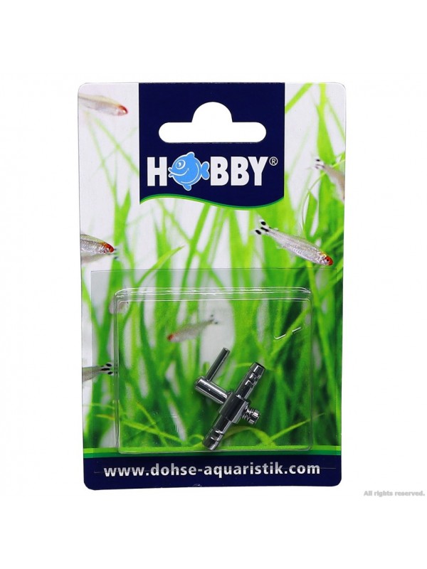 Кран на один вихід (метал) Hobby Metallic Air Valve 4/6мм (63330)