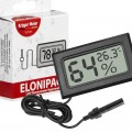 Цифровой термометр-гигрометр Kruger Meier Elonipac LCD с датчиком на кабеле 200 см