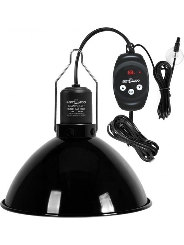 Светильник глубокий рефлекторный с термостатом Repti-Zoo 150W (RL02BTC)