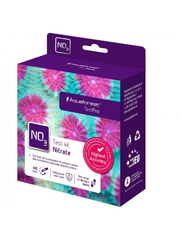 Тест на нітрати (NO3) Aquaforest Nitrate Test Kit для морського акваріума, до 40 тестів