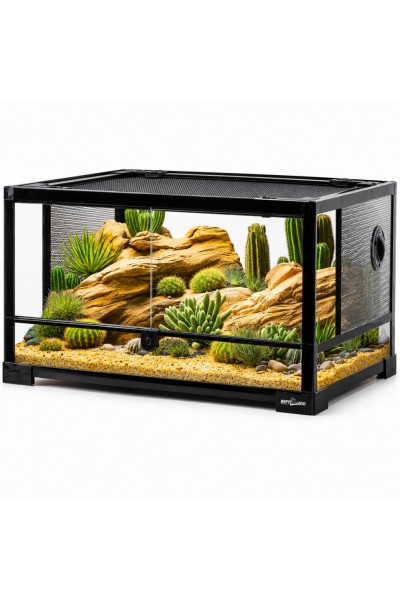 Террариум Repti-Zoo 60x45x32см со стеклянной дверцей, замком и водостойким дном (RK0117N)