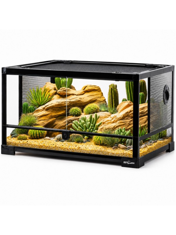 Тераріум Repti-Zoo 60x45x32см зі скляними дверцятами, замком та водостійким дном (RK0117N)