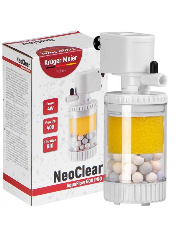Внутренний фильтр Kruger Meier NeoClear 600 с биофильтрацией для аквариумов 20-40 литров