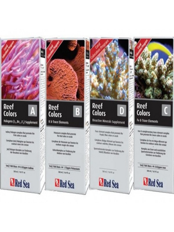 Red Sea Coral Colors A,B,C,D 100ml 4-Pack