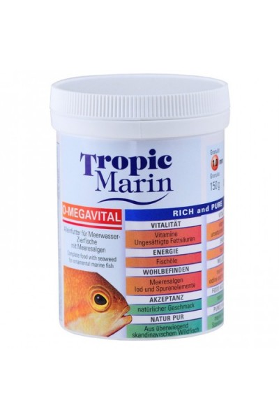 Tropic Marin O-megavital 75г. гранули 1мм.