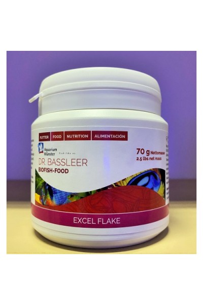 Корм Dr. Bassleer Biofish Food excel flake. Хлопья 70 гр