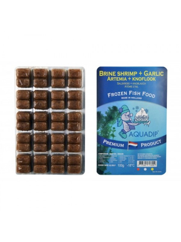 Заморозка Aquadip Artemia Brine Shrimp with garlic 100 г.